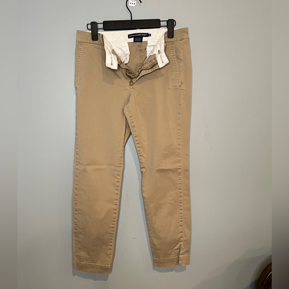 Ralph Lauren Women’s Tan Chinos Timeless Cotton Pants - Size 8